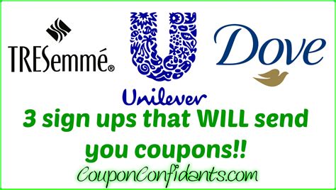 Unilever Dove Printable Coupons